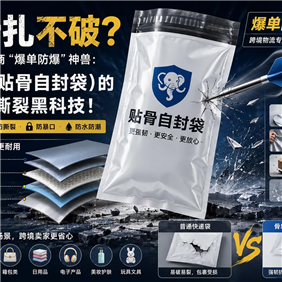 一针扎不破？深扒跨境电商“爆单防爆”神兽：骨袋（贴骨自封袋）的硬核防撕裂黑科技！